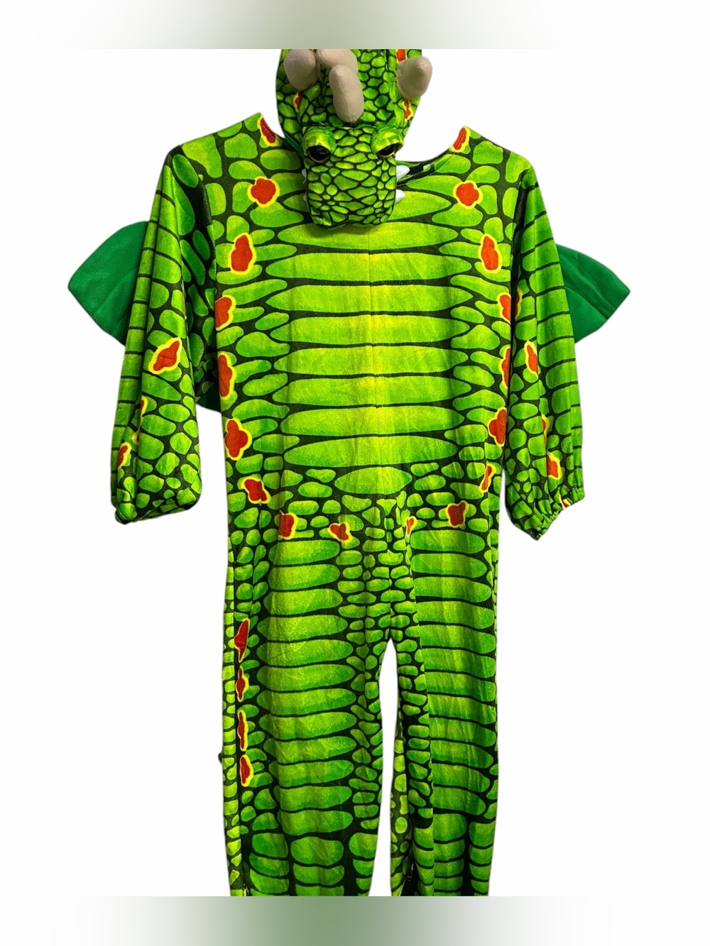 2-Kids Dinosaur Halloween Costumes Both Size 4-6 2 Costumes One set Gloves